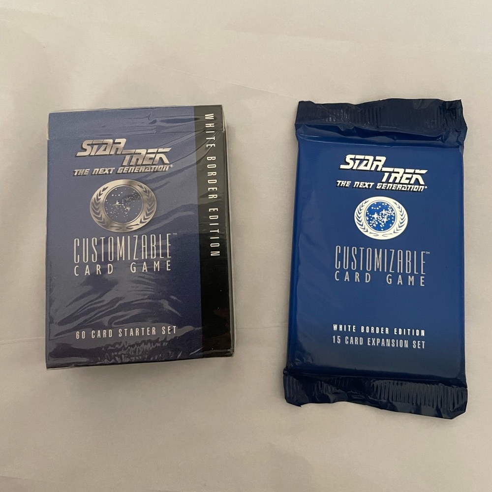 Star Trek- The Next Generation Customizable Card Game- white border edition